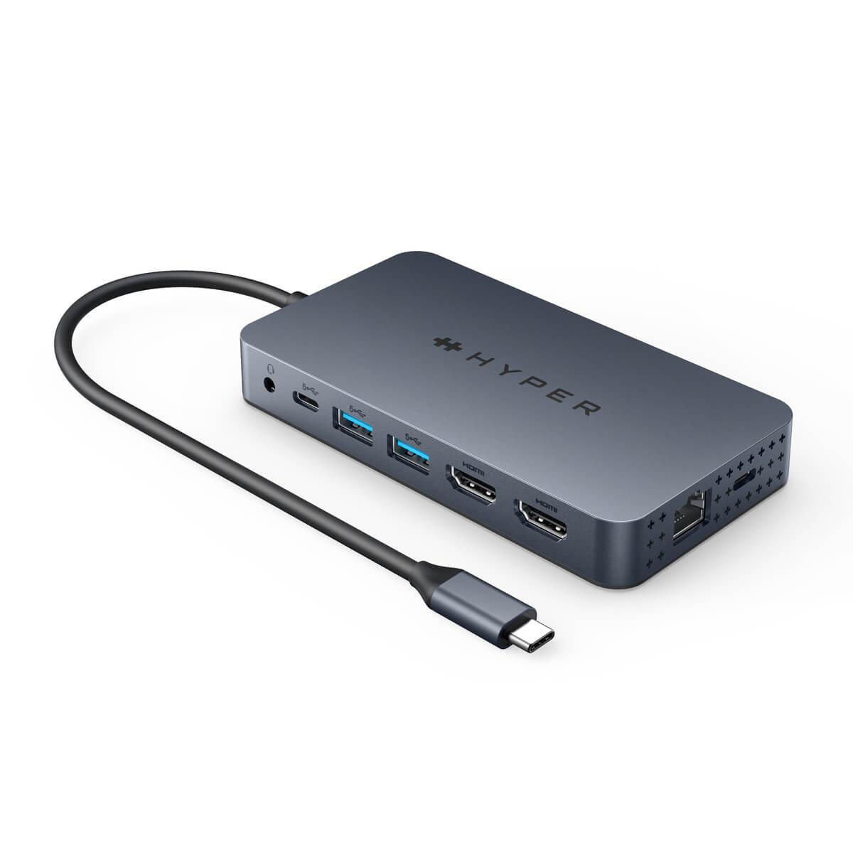 Hyper® HyperDrive Dual 4K HDMI 10-en-1 USB-C Hub M1/M2/M3 MacBooks - Azul