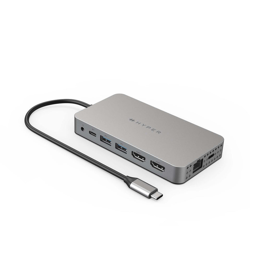 Hyper® HyperDrive Dual 4K HDMI 10-en-1 USB-C Hub M1/M2/M3 MacBooks